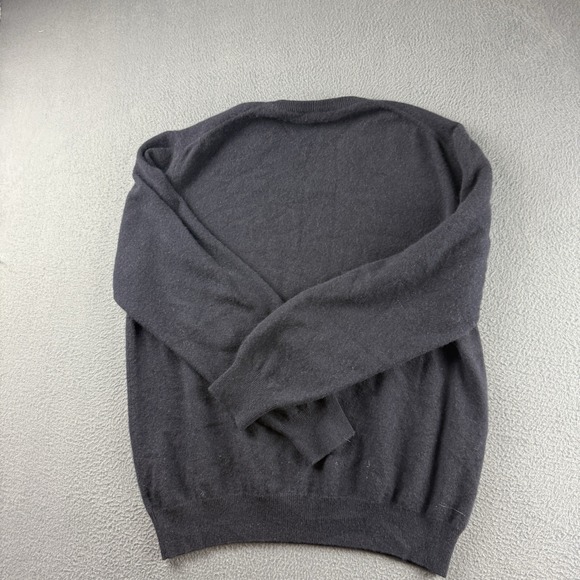 Loro Piana Sweater Men's 54 (XL) Blue 100% Cashmere V Neck Pullover Italy $1000+ - Picture 3 of 11